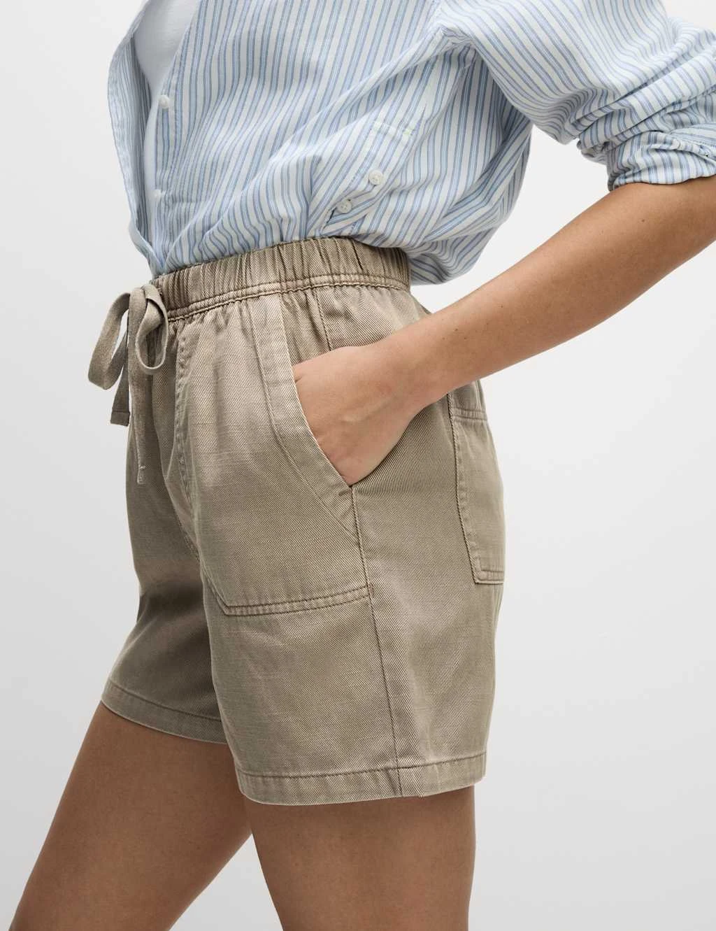 Cotton Blend Garment Dye Shorts 13 Cotton Blend Garment Dye Shorts - Image 13