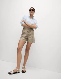 Cotton Blend Garment Dye Shorts 35 Cotton Blend Garment Dye Shorts -Marksandspencer Sale Store cotton blend garment dye shorts 15