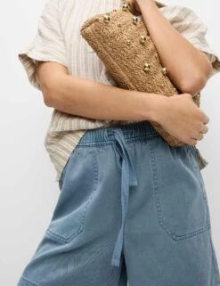 Cotton Blend Garment Dye Shorts 24 Cotton Blend Garment Dye Shorts -Marksandspencer Sale Store cotton blend garment dye shorts 6