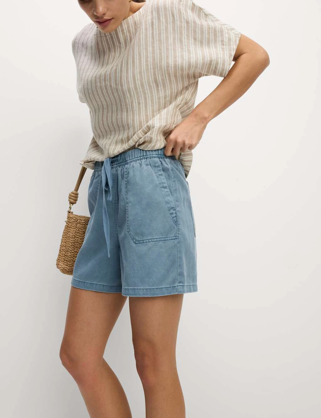 Cotton Blend Garment Dye Shorts 9 Cotton Blend Garment Dye Shorts - Image 9