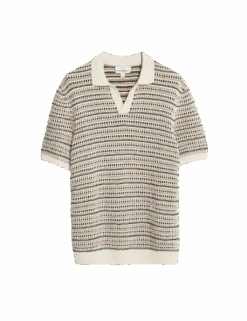 Cotton Blend Knitted Polo Shirt 32 Cotton Blend Knitted Polo Shirt -Marksandspencer Sale Store cotton blend knitted polo shirt 1