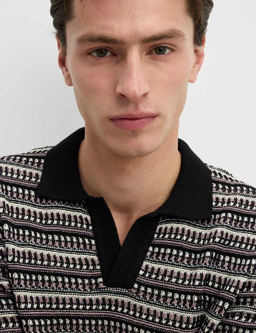 Cotton Blend Knitted Polo Shirt 13 Cotton Blend Knitted Polo Shirt - Image 13