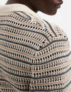 Cotton Blend Knitted Polo Shirt 34 Cotton Blend Knitted Polo Shirt -Marksandspencer Sale Store cotton blend knitted polo shirt 13