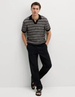 Cotton Blend Knitted Polo Shirt 29 Cotton Blend Knitted Polo Shirt -Marksandspencer Sale Store cotton blend knitted polo shirt 9