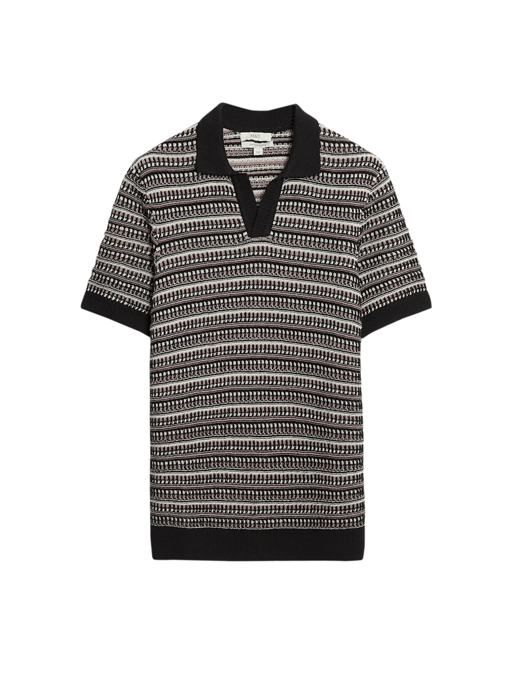 Cotton Blend Knitted Polo Shirt 7 Cotton Blend Knitted Polo Shirt - Image 7
