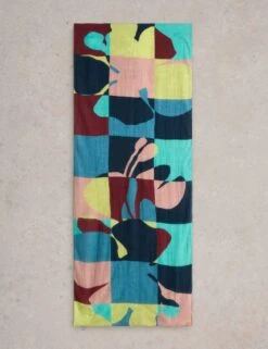 WHITE STUFF Cotton Blend Printed Floral Scarf -Marksandspencer Sale Store cotton blend printed floral scarf 5