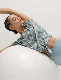 Cotton Blend Printed Tie Front Crop T-Shirt -Marksandspencer Sale Store cotton blend printed tie front crop t shirt 11