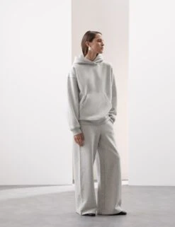 Cotton Blend Relaxed Hoodie -Marksandspencer Sale Store cotton blend relaxed hoodie 11