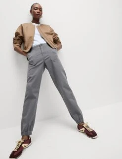 Cotton Blend Slim Fit Joggers -Marksandspencer Sale Store cotton blend slim fit joggers 11