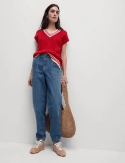 Cotton Blend Slim Fit Joggers -Marksandspencer Sale Store cotton blend slim fit joggers 15