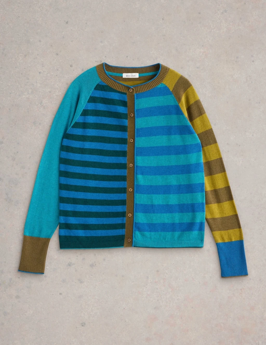 WHITE STUFF Cotton Blend Striped Crew Neck Jumper 9 WHITE STUFF Cotton Blend Striped Crew Neck Jumper - Image 9