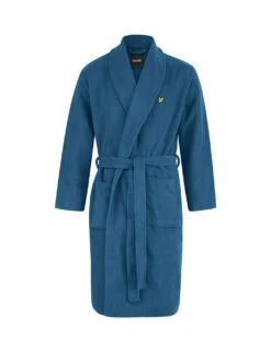 Lyle & Scott Cotton Blend Towelling Dressing Gown -Marksandspencer Sale Store cotton blend towelling dressing gown 3
