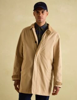 Joules Cotton Blend Waterproof Overcoat -Marksandspencer Sale Store cotton blend waterproof overcoat 10