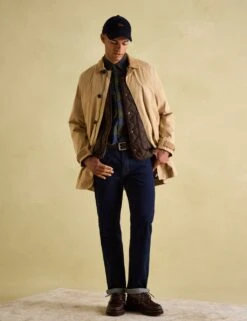 Joules Cotton Blend Waterproof Overcoat -Marksandspencer Sale Store cotton blend waterproof overcoat 13