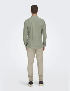 Only & Sons Cotton Linen Blend Slim Fit Shirt 30 Only & Sons Cotton Linen Blend Slim Fit Shirt -Marksandspencer Sale Store cotton linen blend shirt 18