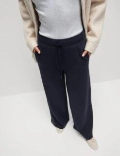Cotton Rich Brushed Wide Leg Joggers -Marksandspencer Sale Store cotton rich brushed wide leg joggers 13
