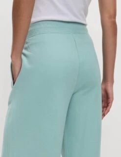 Cotton Rich Brushed Wide Leg Joggers -Marksandspencer Sale Store cotton rich brushed wide leg joggers 16