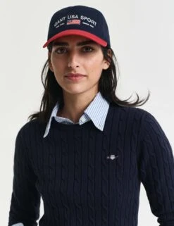 Gant Cotton Rich Cable Knit Crew Neck Jumper 28 Gant Cotton Rich Cable Knit Crew Neck Jumper -Marksandspencer Sale Store cotton rich cable knit crew neck jumper 11