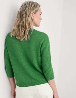 Cotton Rich Cardigan With Linen -Marksandspencer Sale Store cotton rich cardigan with linen 8