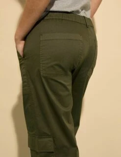 Cotton Rich Cargo Wide Leg Trousers -Marksandspencer Sale Store cotton rich cargo wide leg trousers 5