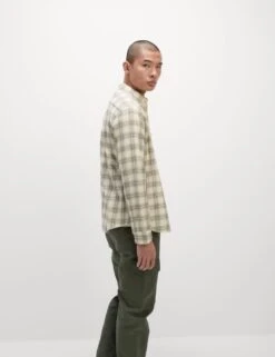 Cotton Rich Check Seersucker Shirt -Marksandspencer Sale Store cotton rich check seersucker shirt 15