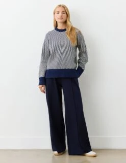 Cotton Rich Chevron Jumper -Marksandspencer Sale Store cotton rich chevron jumper 12