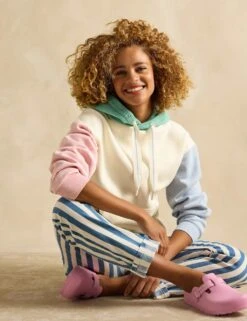 Joules Cotton Rich Colour Block Hoodie -Marksandspencer Sale Store cotton rich colour block hoodie 8