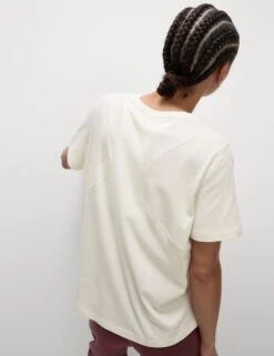 Cotton Rich Crew Neck Relaxed T-Shirt 30 Cotton Rich Crew Neck Relaxed T-Shirt -Marksandspencer Sale Store cotton rich crew neck relaxed t shirt 11