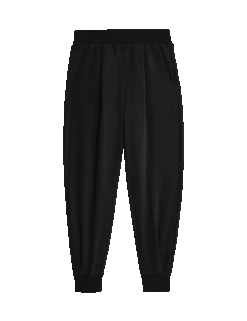 Cotton Rich Cuffed Relaxed Joggers -Marksandspencer Sale Store cotton rich cuffed relaxed joggers 1