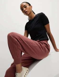 Cotton Rich Cuffed Relaxed Joggers -Marksandspencer Sale Store cotton rich cuffed relaxed joggers 10