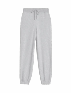 Cotton Rich Drawstring Cuffed Joggers -Marksandspencer Sale Store cotton rich drawstring cuffed joggers 1