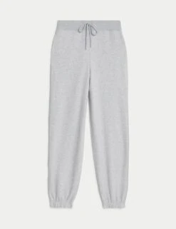 Cotton Rich Drawstring Cuffed Joggers -Marksandspencer Sale Store cotton rich drawstring cuffed joggers 12