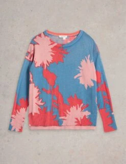 WHITE STUFF Cotton Rich Floral Jumper -Marksandspencer Sale Store cotton rich floral jumper 11