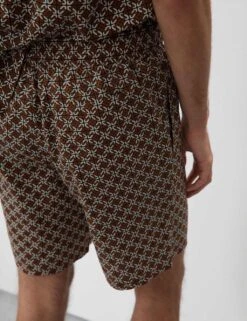 Cotton Rich Geometric Print Pyjama Shorts -Marksandspencer Sale Store cotton rich geometric print pyjama shorts 7