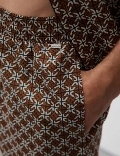 Cotton Rich Geometric Print Pyjama Shorts -Marksandspencer Sale Store cotton rich geometric print pyjama shorts 9