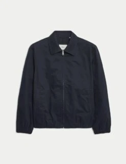 Cotton Rich Harrington Jacket -Marksandspencer Sale Store cotton rich harrington jacket 14