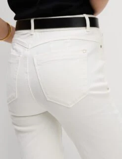 Cotton Rich High Waisted Magic Denim Shorts -Marksandspencer Sale Store cotton rich high waisted denim shorts 2