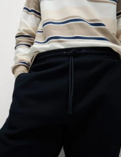 Smart Tapered Joggers With Stretch -Marksandspencer Sale Store cotton rich joggers 4