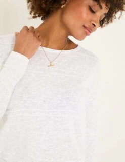 Cotton Rich Jumper With Linen -Marksandspencer Sale Store cotton rich jumper with linen 14