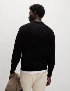 Cotton Rich Knitted Polo Shirt -Marksandspencer Sale Store cotton rich knitted polo shirt 14