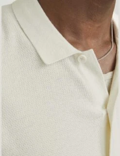 Jack & Jones Cotton Rich Knitted Shirt -Marksandspencer Sale Store cotton rich knitted shirt 14