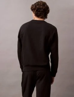 Calvin Klein Cotton Rich Loungewear L/S Pyjamas Top -Marksandspencer Sale Store cotton rich loungewear l s sweatshirt 4