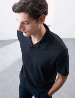 Cotton Rich Micro Pique Coolmax™ Polo Shirt -Marksandspencer Sale Store cotton rich micro pique coolmax polo shirt 10