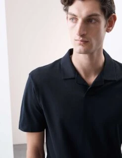 Cotton Rich Micro Pique Coolmax™ Polo Shirt -Marksandspencer Sale Store cotton rich micro pique coolmax polo shirt 11