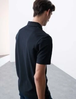 Cotton Rich Micro Pique Coolmax™ Polo Shirt -Marksandspencer Sale Store cotton rich micro pique coolmax polo shirt 12