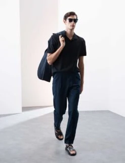 Cotton Rich Micro Pique Coolmax™ Polo Shirt -Marksandspencer Sale Store cotton rich micro pique coolmax polo shirt 13