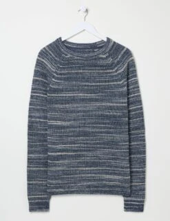 Cotton Rich Ombré Jumper With Wool -Marksandspencer Sale Store cotton rich ombr jumper with wool 5