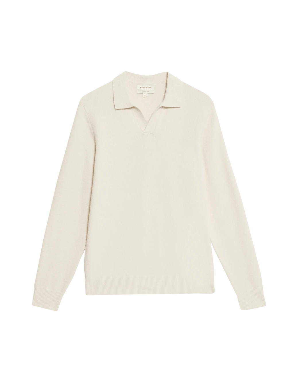 Cotton Rich Open Neck Knitted Polo Shirt 15 Cotton Rich Open Neck Knitted Polo Shirt - Image 15