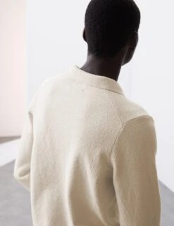 Cotton Rich Open Neck Knitted Polo Shirt 35 Cotton Rich Open Neck Knitted Polo Shirt -Marksandspencer Sale Store cotton rich open neck knitted polo shirt 13