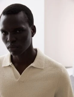 Cotton Rich Open Neck Knitted Polo Shirt 37 Cotton Rich Open Neck Knitted Polo Shirt -Marksandspencer Sale Store cotton rich open neck knitted polo shirt 15